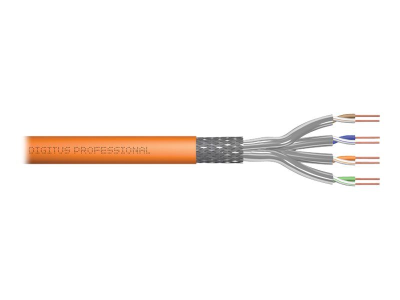 DIGITUS CAT 7 S/FTP Verlegekabel, 100 m, Duplex, Dca-s1a,d0,a1