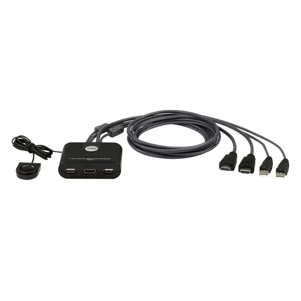 ATEN CS22HF - KVM-/USB-Switch - 2 x KVM / USB