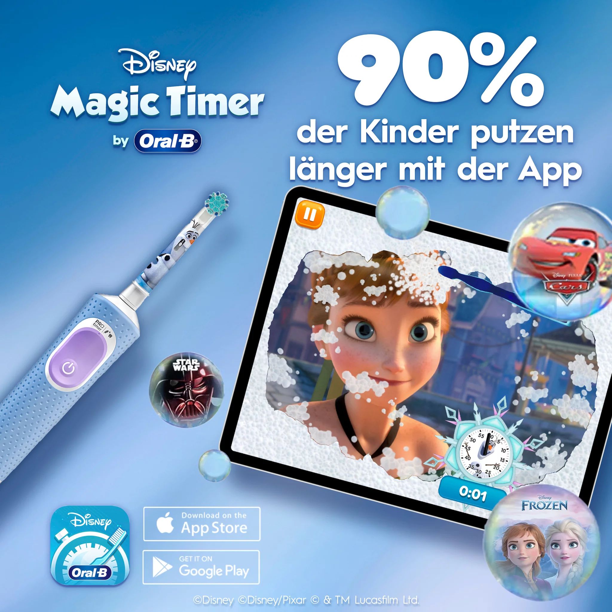 Oral-B Vitality Pro 103 Kids Frozen mit Reiseetui