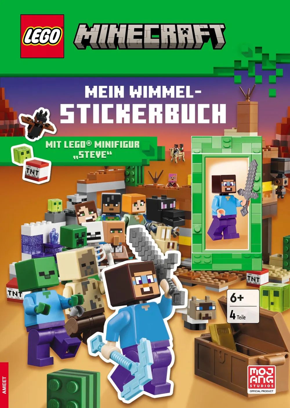 Ameet Verlag GmbH LEGO Minecraft Mein Wimmel-Stickerbuch