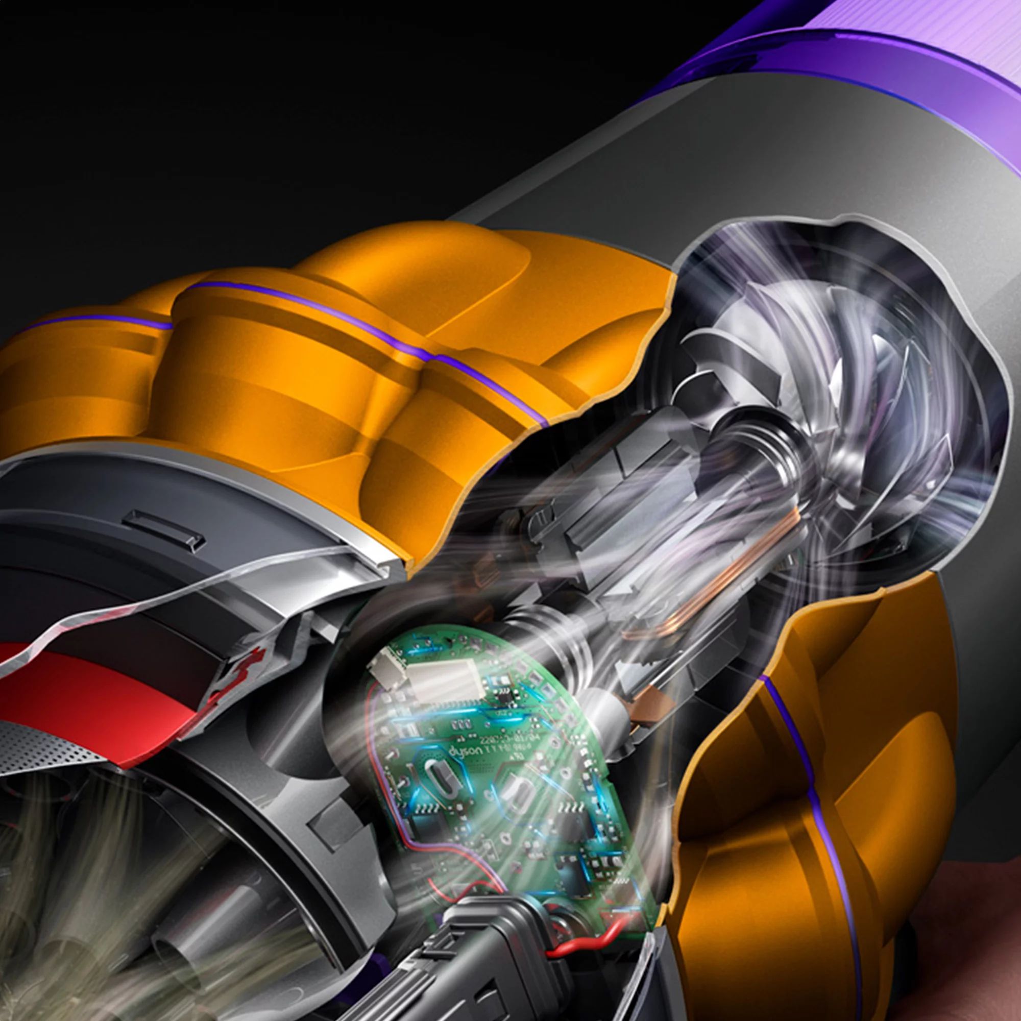 Dyson V15s Detect Submarine, Gelb/Nickel 