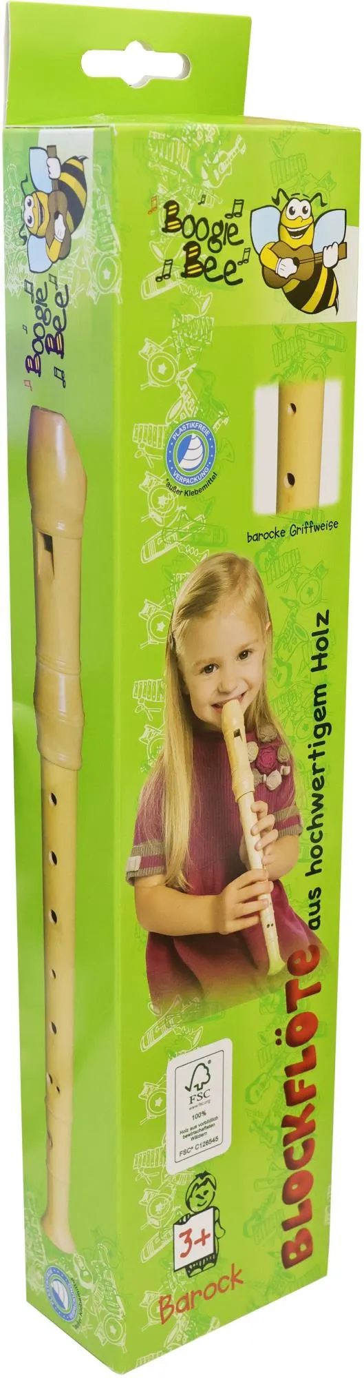 VEDES Großhandel GmbH - Ware BGB Blockflöte Holz Barock, 32cm