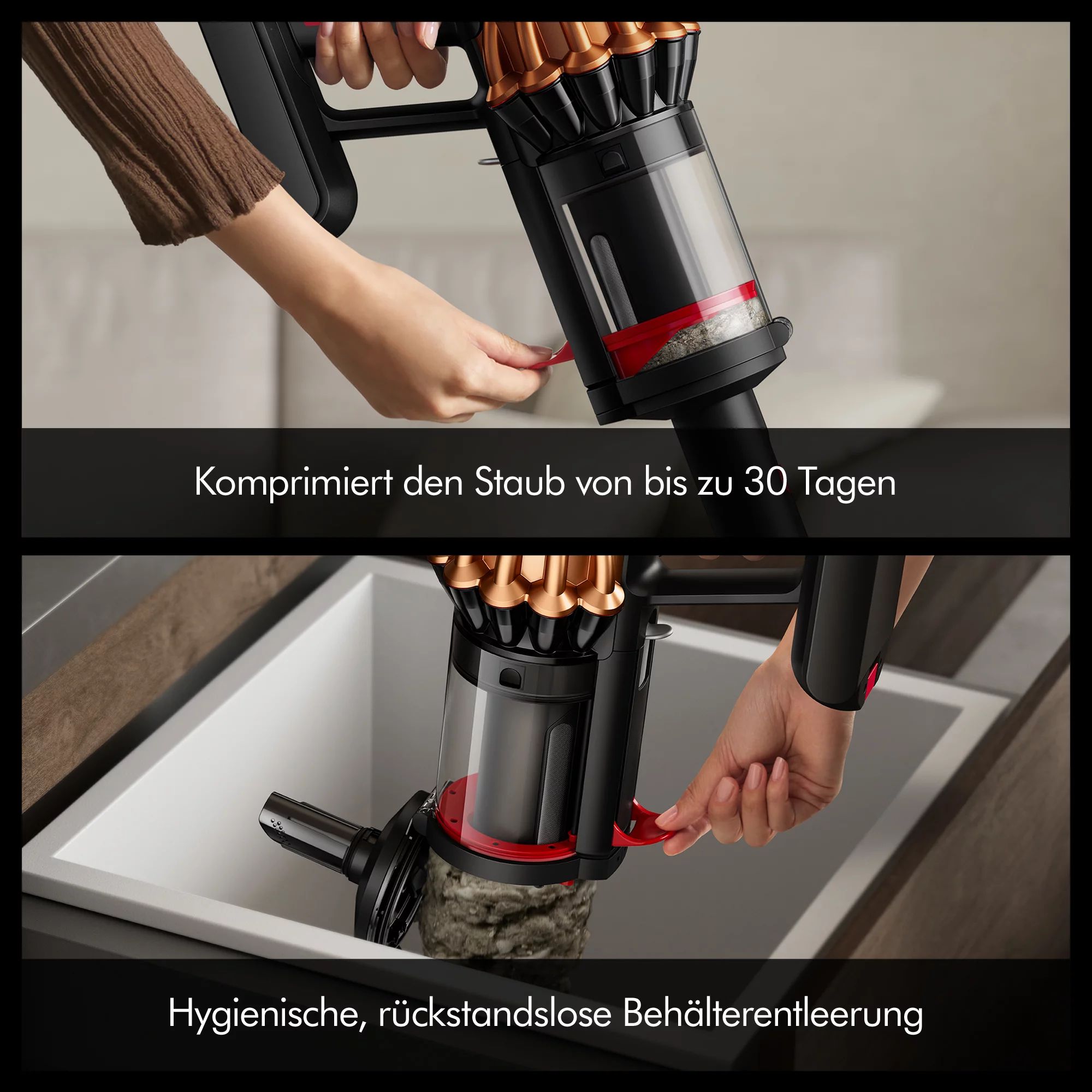 Dyson V16 Piston Animal schwarz/kupfer