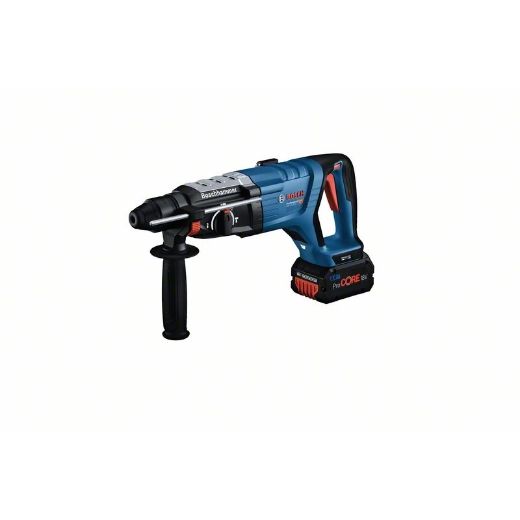 Akku-Bohrhammer mit SDS plus GBH 18V-28 DC mit 1 Zus.Handgr., Tiefenanschlag