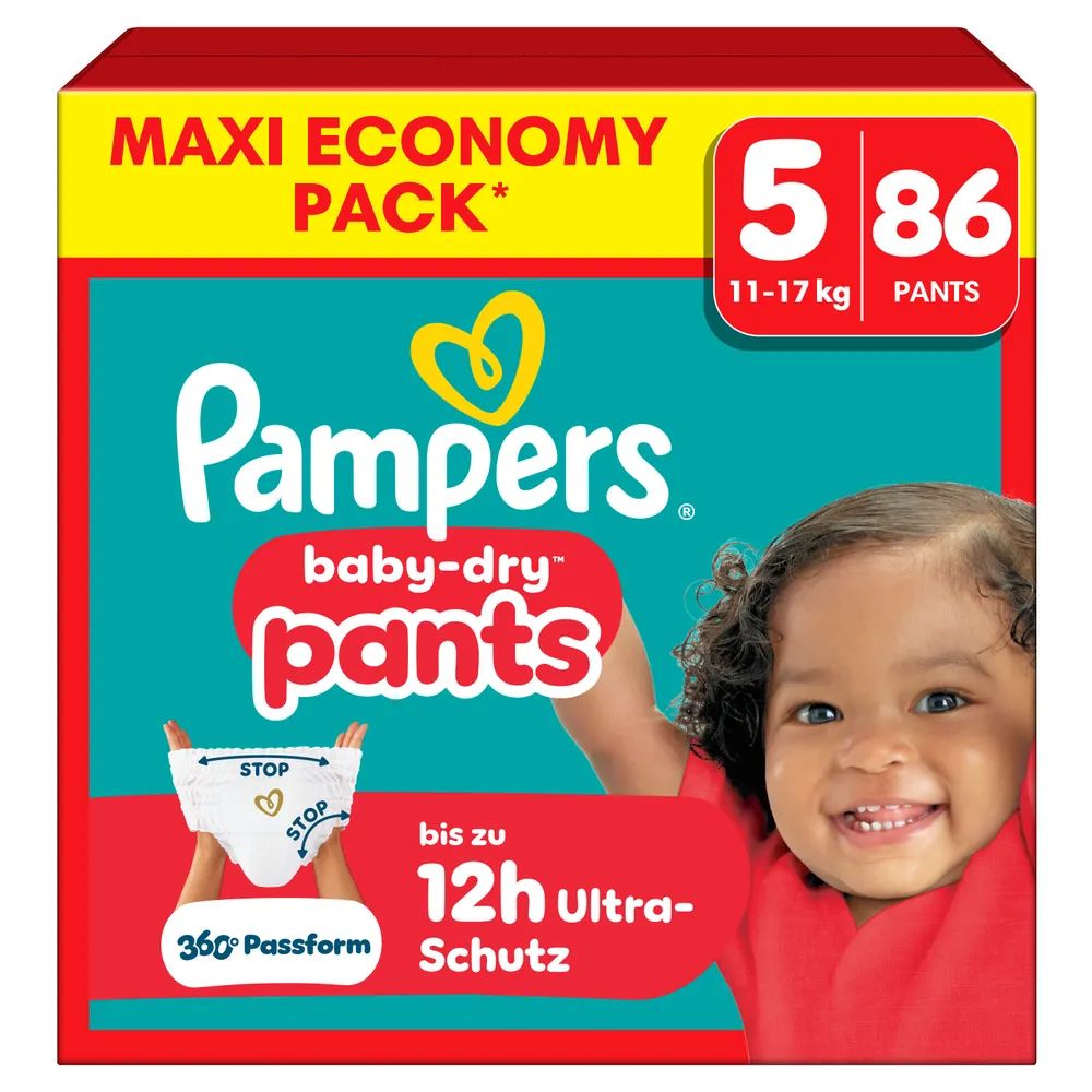 Pampers Baby Dry Pants Gr.5 Junior 11-17kg Maxi 