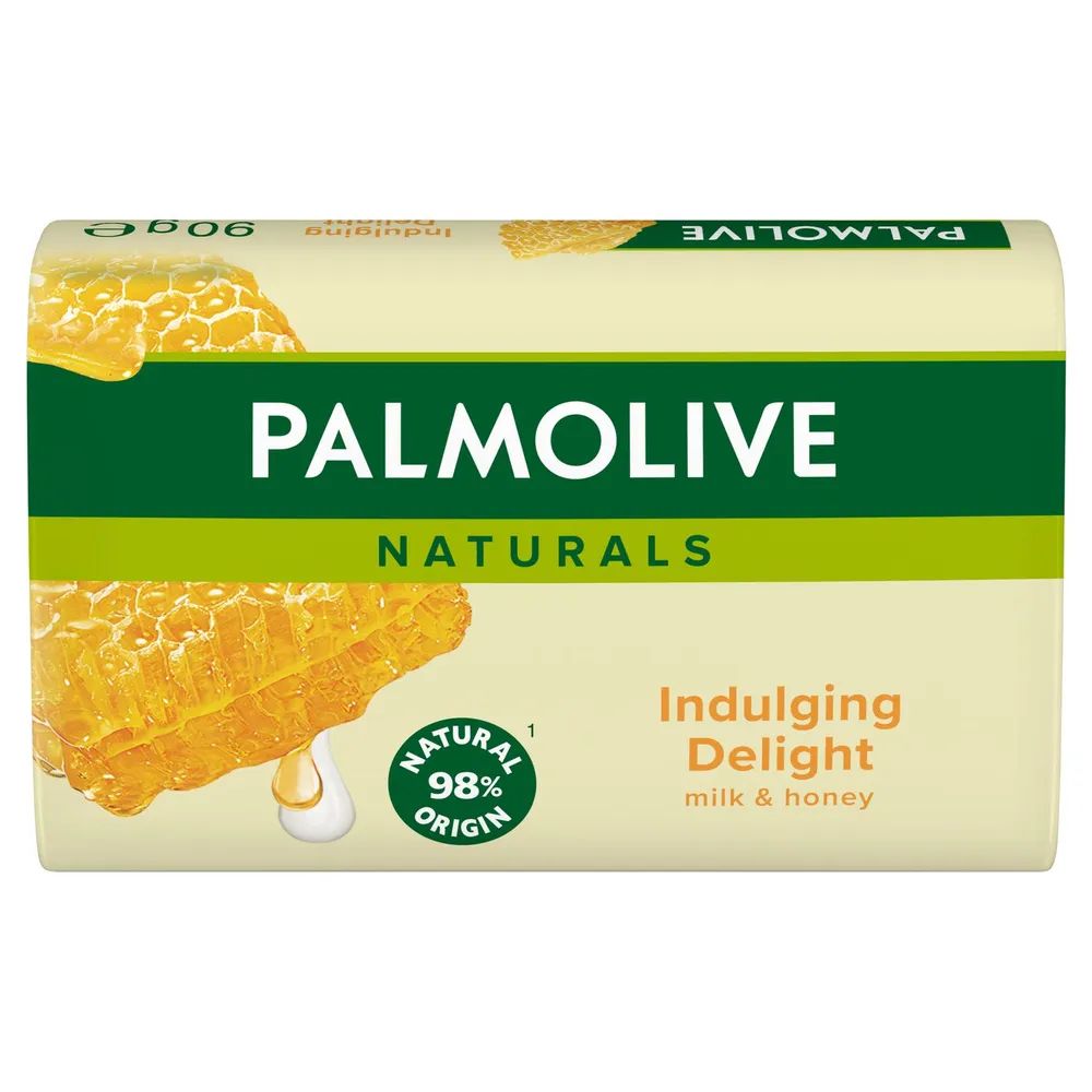 Palmolive Naturals Milch & Honig Feste Seife, 4x 90 g