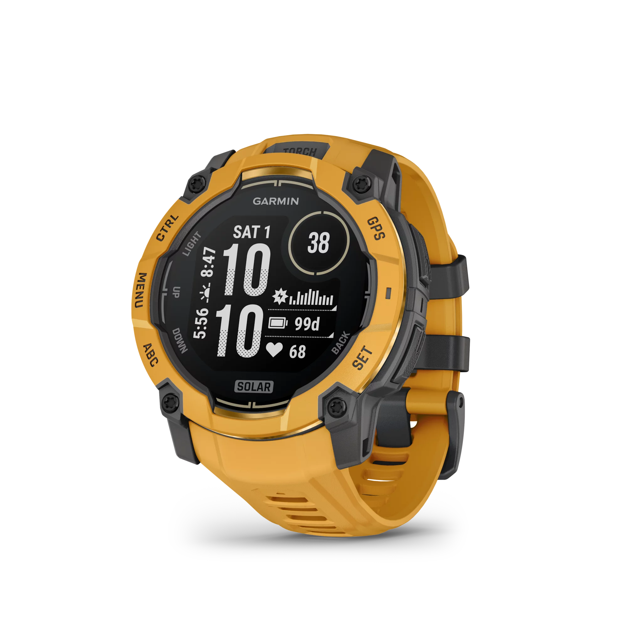 Garmin Instinct 3 Solar, 50mm Grau/Sunburst mit Silikon-Wechselarmband, 26mm
