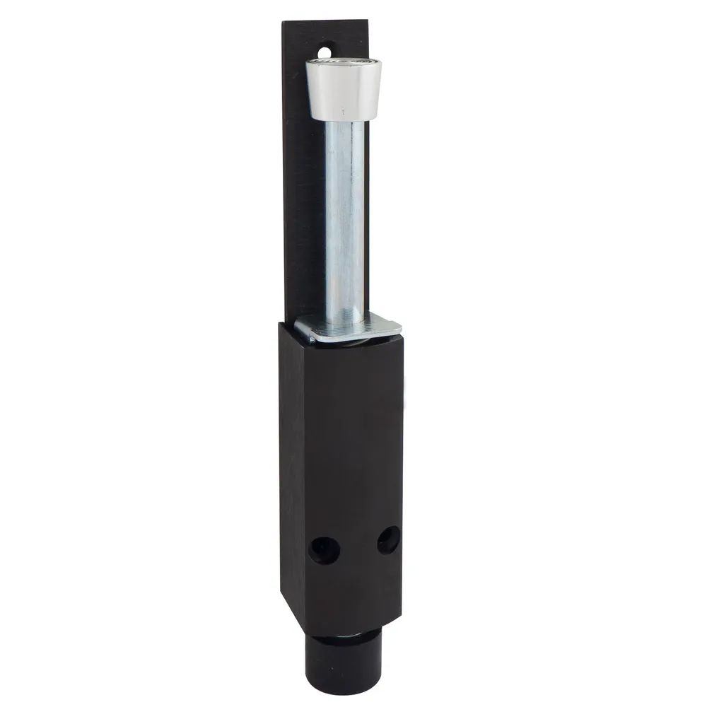 KWS Türfeststeller 1222 Hub 60 mm, 35 x 225 mm, Aluminium dunkelbraun eloxiert