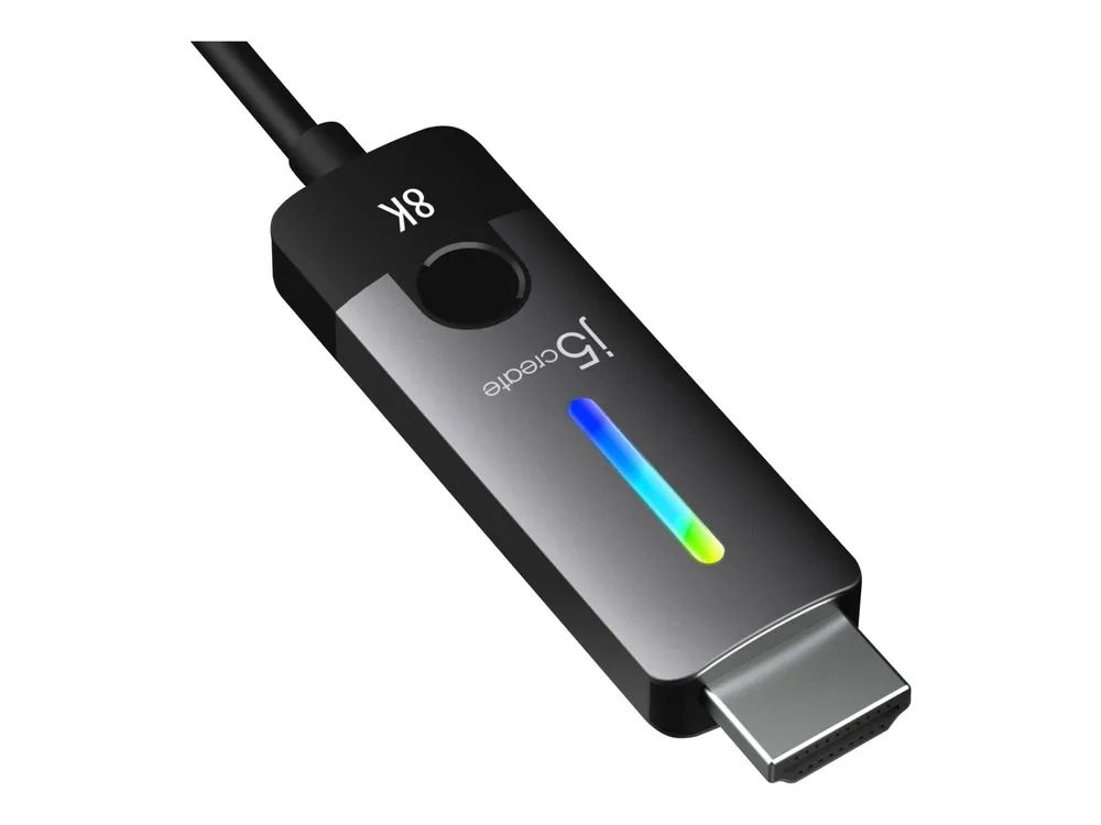 j5create JCC157 - Adapterkabel - 24 pin USB-C männlich zu HDMI männlich - 1.8 m - abgeschirmt - Weltraum grau/schwarz - unterstützt 4K 144 Hz (3840 x 2160)