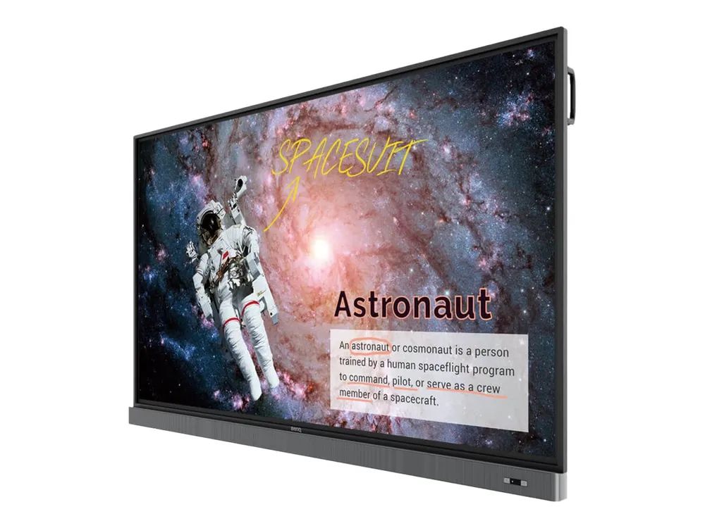 BenQ RM8602K - 218.4 cm (86") Diagonalklasse LCD-Display mit LED-Hintergrundbeleuchtung - interaktiv - mit interaktives Whiteboard integriert, Touchscreen (Multitouch)