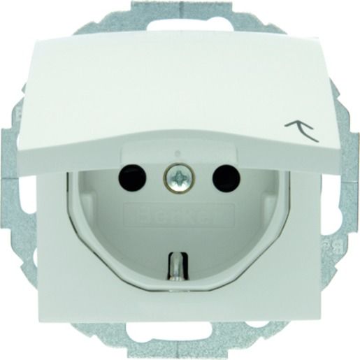 Berker SSTD M.KLAPPDECKEL PWS / BERKER 47448989 GLÄNZEND S1 47448989