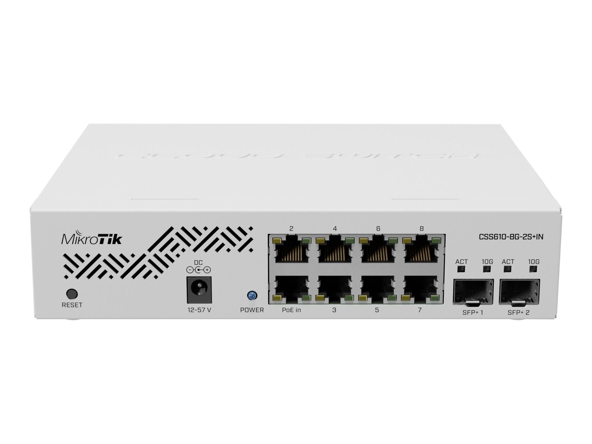 MikroTik Cloud Smart Switch CSS610-8G-2S+IN - Switch