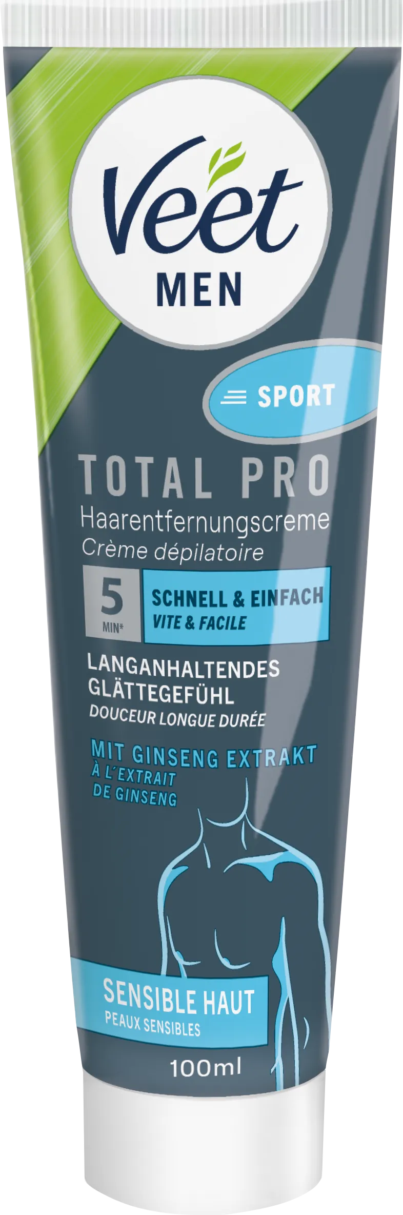 Veet Men Haarentfernungscreme Beine & Körper 100 ml