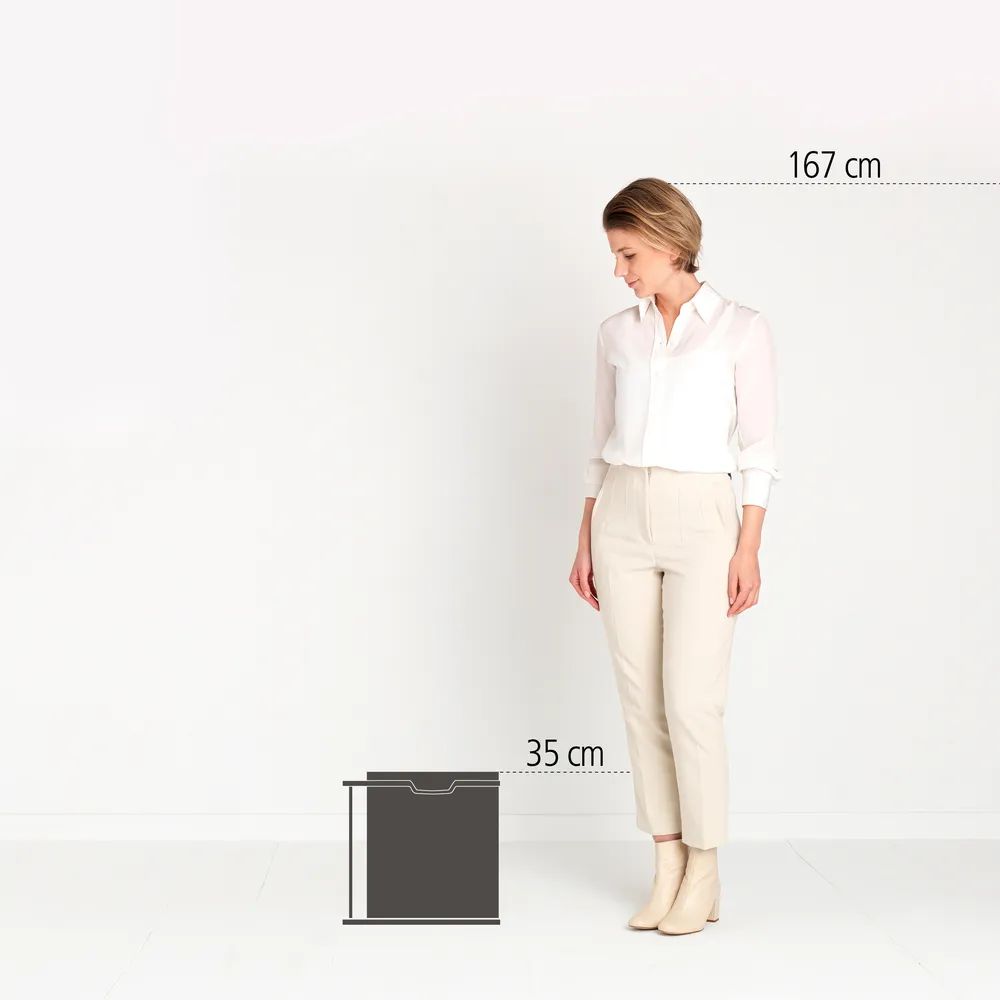 Brabantia Einbaueimer Built-in Bin 15L, rund - White