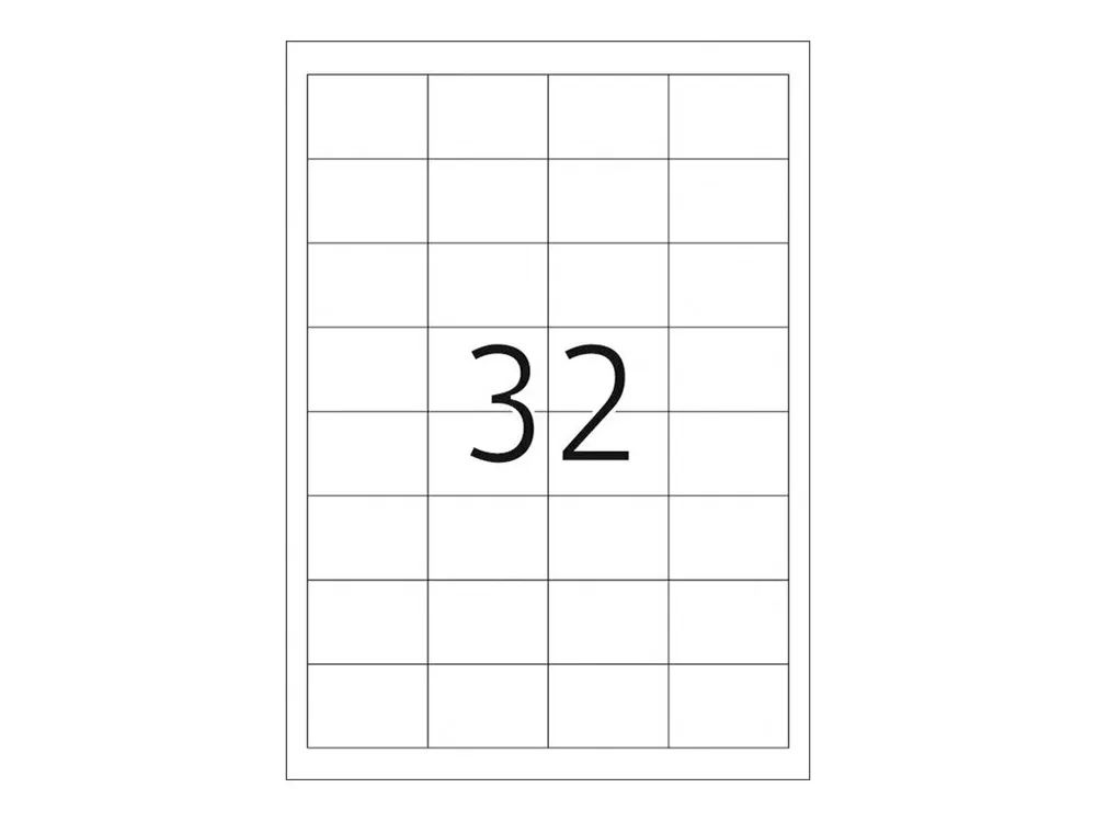HERMA Premium - Papier - matt - permanent selbstklebend - weiß - 48.3 x 33.8 mm 800 Etikett(en) (25 Bogen x 32)