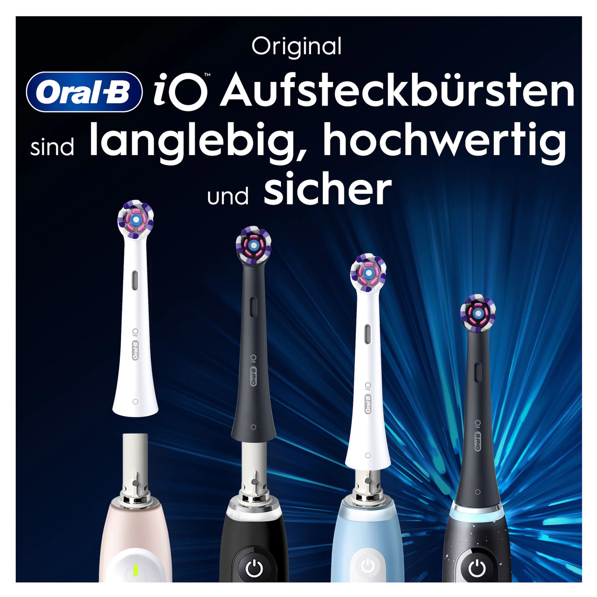 Oral-B iO Radiant White Schwarz 8er FFU