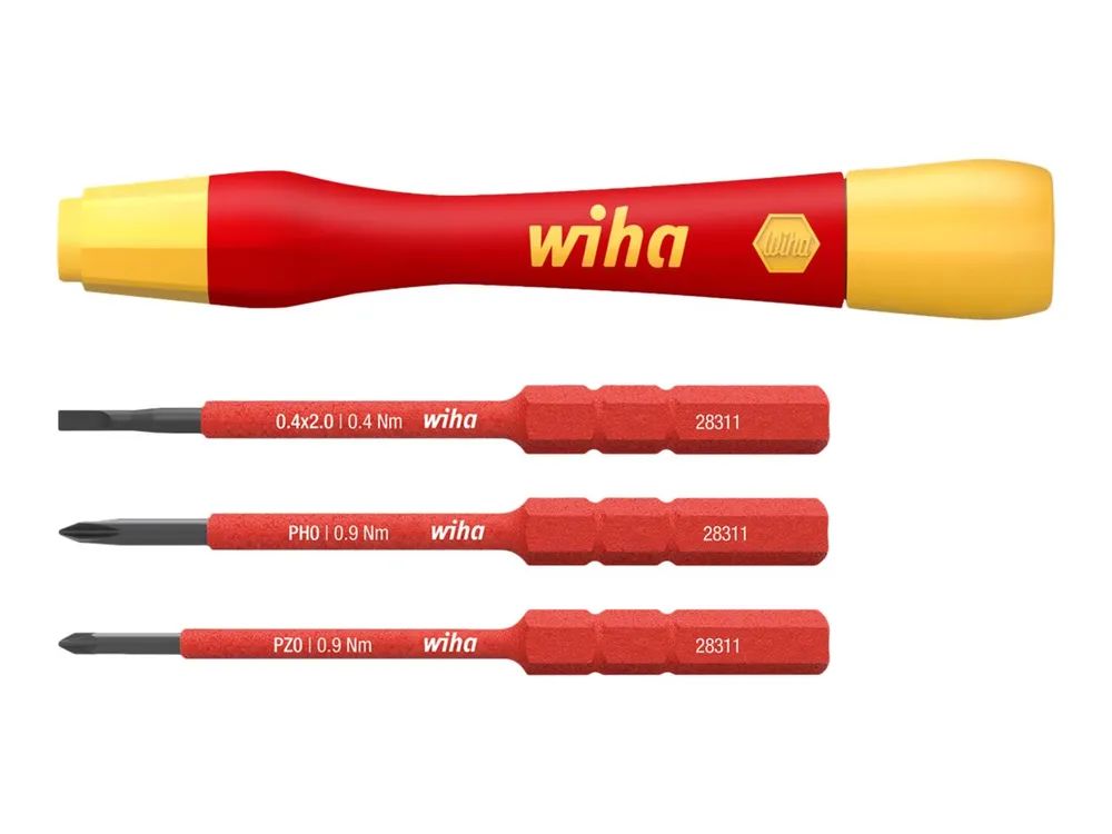 Wiha Feinschraubendreher Set PicoFinish® slimVario® electric 4-tlg. mit slimBits