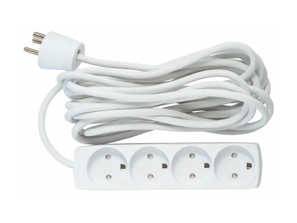 MicroConnect Steckdosenleiste - Wechselstrom 230 V - Eingabe, Eingang Typ K - Ausgangsanschlüsse: 4 (4 x Typ K)