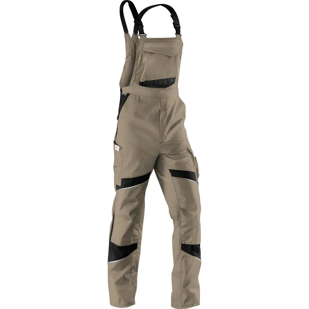 KÜBLER Latzhose Activiq 3250 sandbraun/schwarz 46