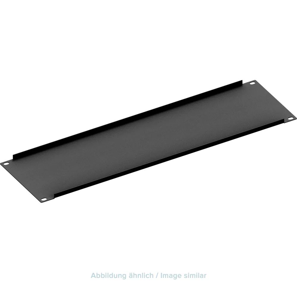 TRITON 19" blanking panel 1U black - Schwarz - 1U - 44 mm