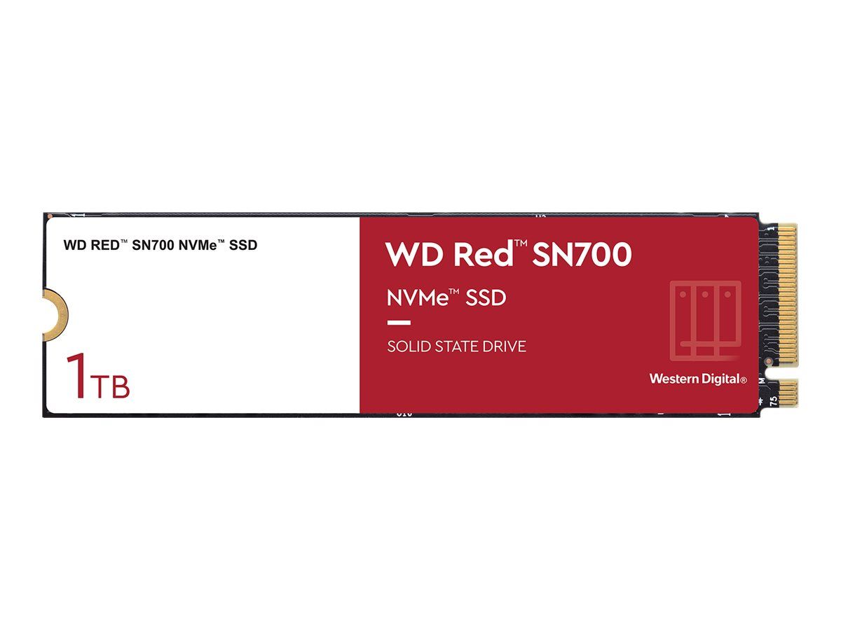 QNAP WD Red SN700 WDS100T1R0C - SSD - 1 TB - intern - M.2 2280 - PCIe 3.0 x4 (NVMe)