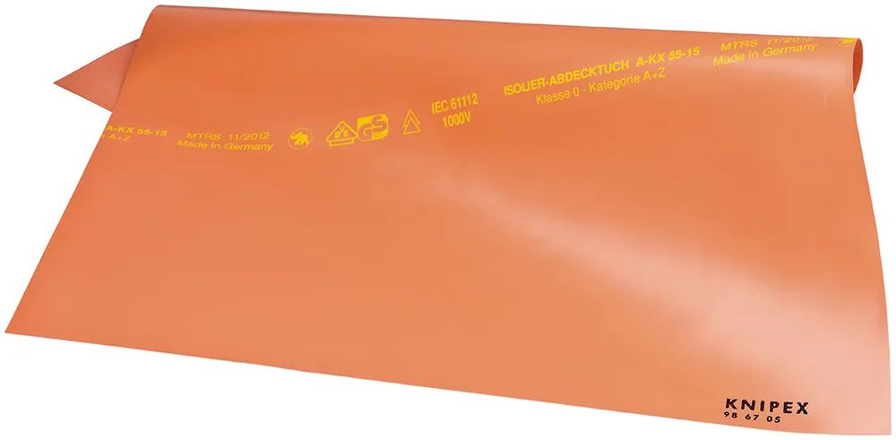 KNIPEX Abdecktuch aus Gummi 1000 mm