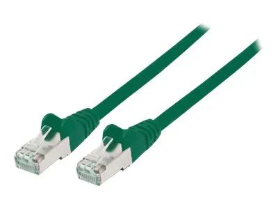 Intellinet Network Patch Cable, Cat7 Cable/Cat6A Plugs, 1.5m, Green, Copper, S/FTP, LSOH / LSZH, PVC, RJ45, Gold Plated Contacts, Snagless, Booted, Lifetime Warranty, Polybag - Patch-Kabel - RJ-45 (M)