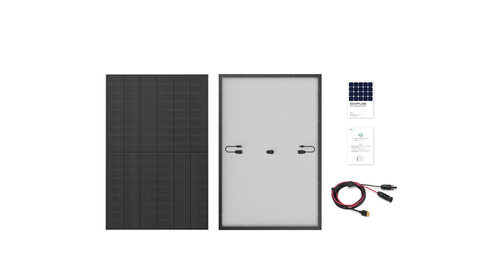 Ecoflow Solarkollektor - starr - 400 Watt - Schwarz (Packung mit 2)