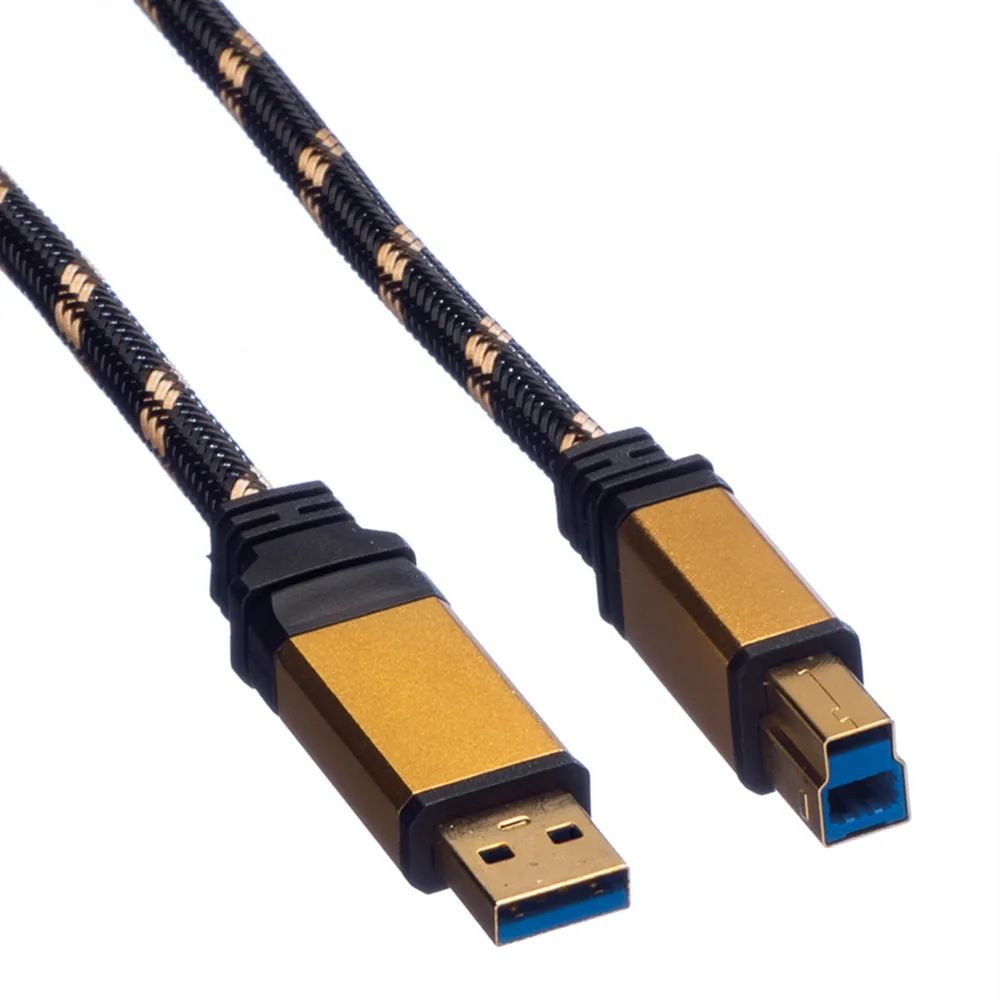 ROLINE GOLD USB 3.2 Gen 1 Kabel, Typ A-B, 1,8 m