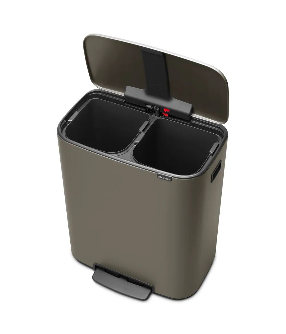 Brabantia Bo Treteimer, 2 x 30L - Platinum