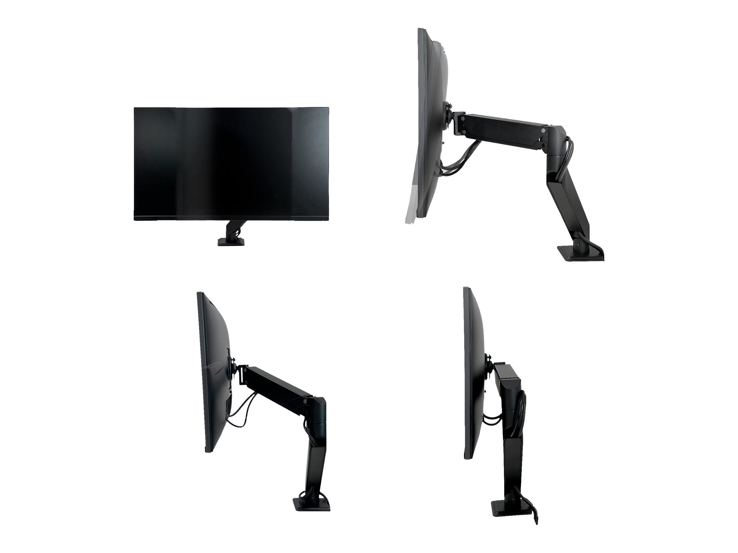 Arctic X1-3D - Befestigungskit (Gelenkarm) - Voll beweglich - für Monitor - Stahl, Zinklegierung, Aluminiumlegierung - mattschwarz - Bildschirmgröße: up to 101.6 cm (wide)