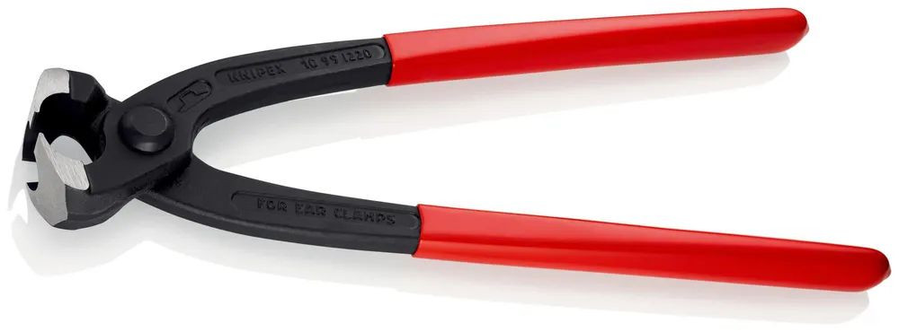 KNIPEX Ohrklemmenzange mit Kunststoff überzogen schwarz atramentiert 220 mm