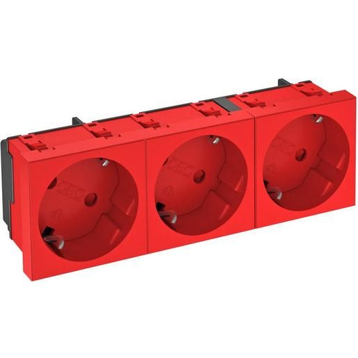 OBO STECKD.33°, 3-FACH 250V,10/16A / OBO STD-D3S SRO3 6120129