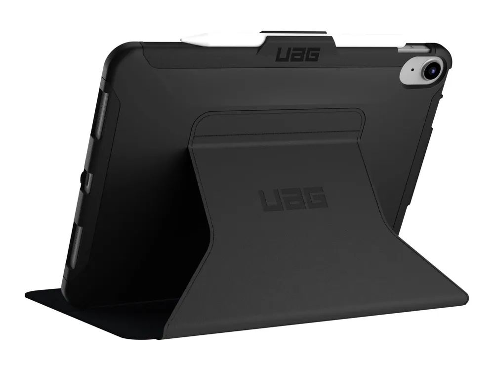 Urban Armor Gear UAG Rugged Case for iPad 10.9 (10th Gen, 2022) - Scout Folio Black - Bildschirmschutz für Tablet - Thermoplastisches Polyurethan (TPU)