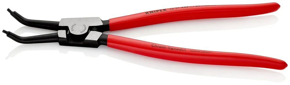 KNIPEX Sicherungsringzange für Außenringe auf Wellen 45° gewinkelt mit Kunststoff überzogen schwarz atramentiert 310 mm