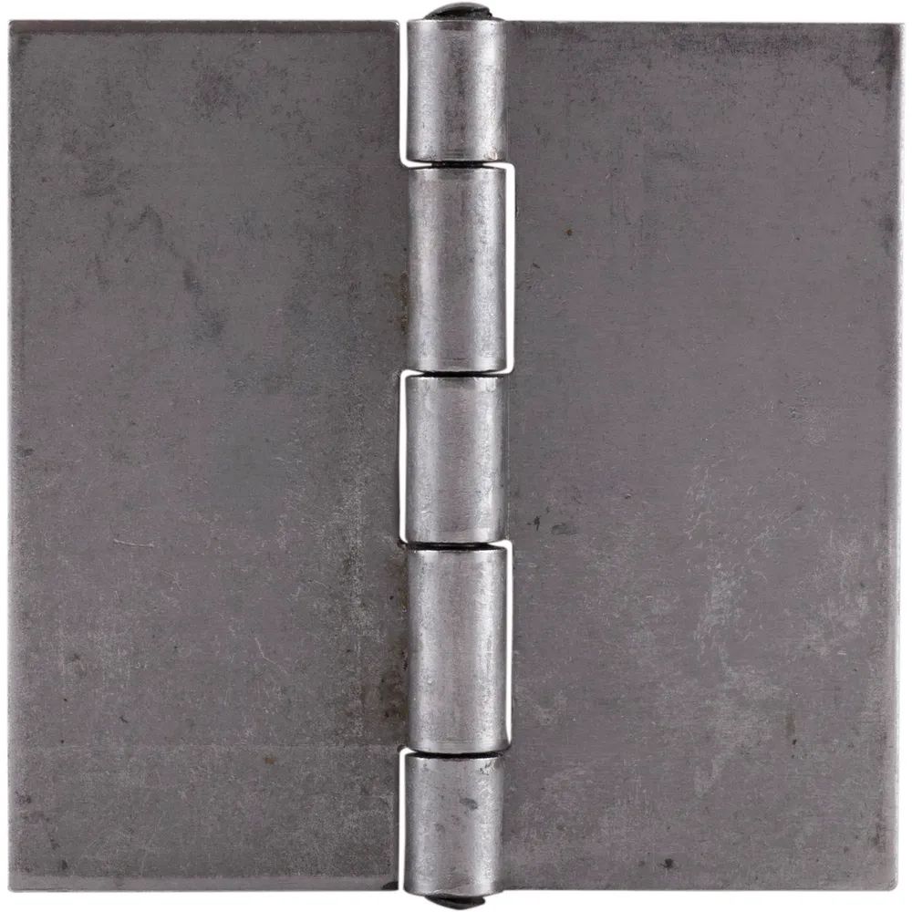 Charmag sa Fabrique de Charnieres Anschweißscharnier mit festem Stift, 60 x 60 x 1,5mm,Rollen ø 6,7 mm,Stahl blank