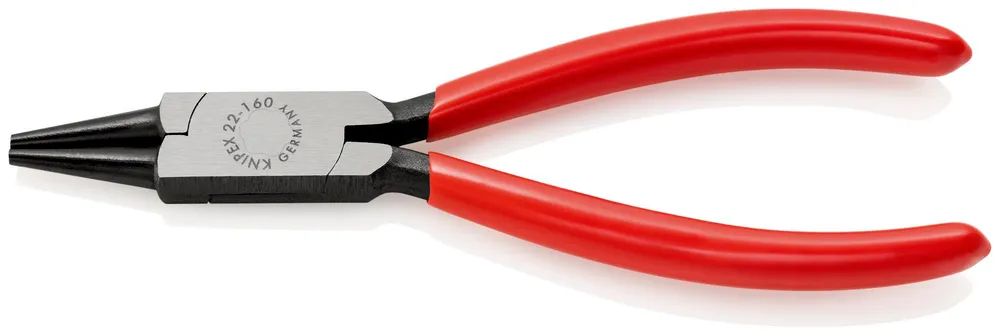 KNIPEX Rundzange mit Kunststoff überzogen schwarz atramentiert 160 mm