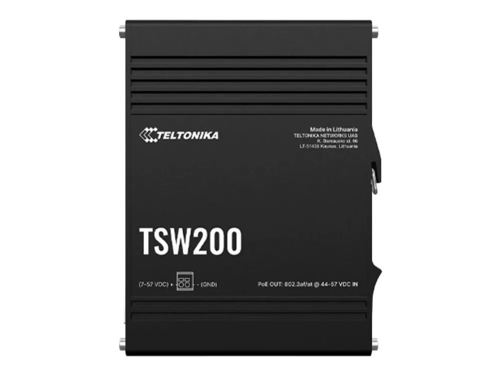 Teltonika TSW200 - Switch - an DIN-Schiene montierbar - PoE+ (240 W)