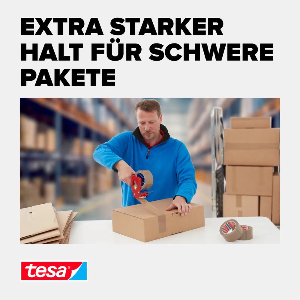 tesapack® Ultra Strong Braun 66m x 50mm, 6er-Pack, extra reißfest