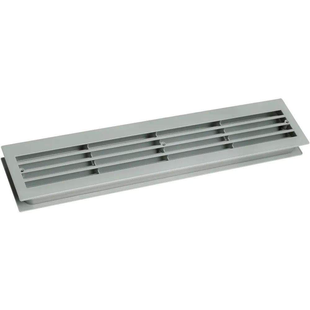 Kunststoff KG Nehl & Co Kunststoff KG Lüftungsgitter für Zimmertüren 454 x 90 mm TS 35-45 mm Kunststoff grau