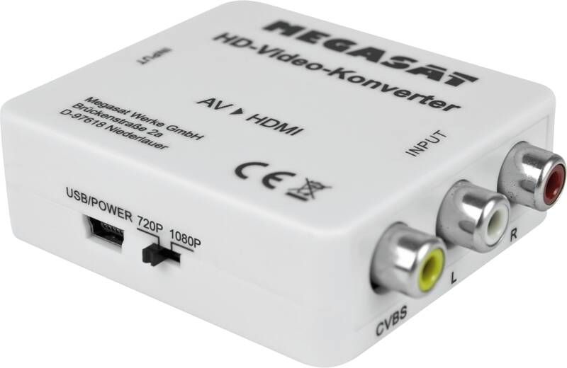 Megasat Cinch HD-Video-Konverter (AV to HDMI)