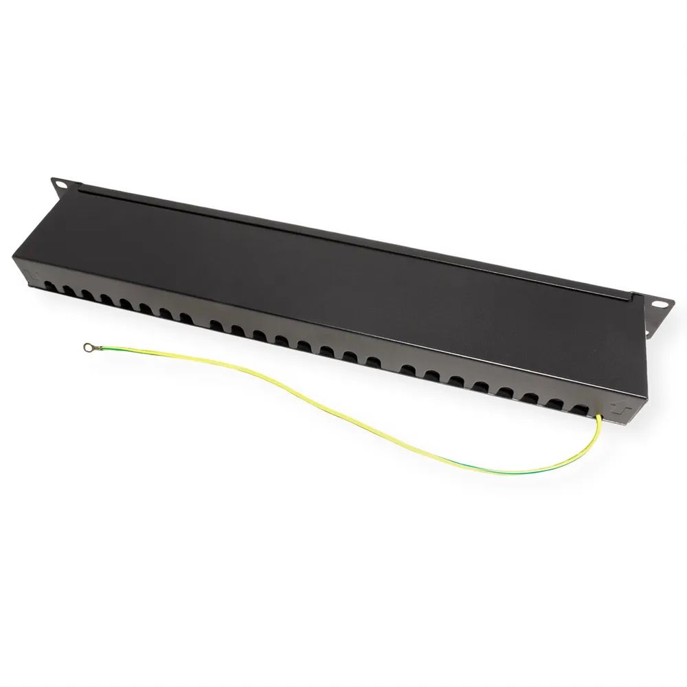 VALUE Cat.6A (Class EA) 19-Zoll-Patchpanel, 24 P, geschirmt, schwarz