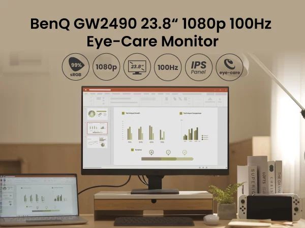 BenQ GW2490 Essential - 61 cm (24") (23.8" sichtbar)