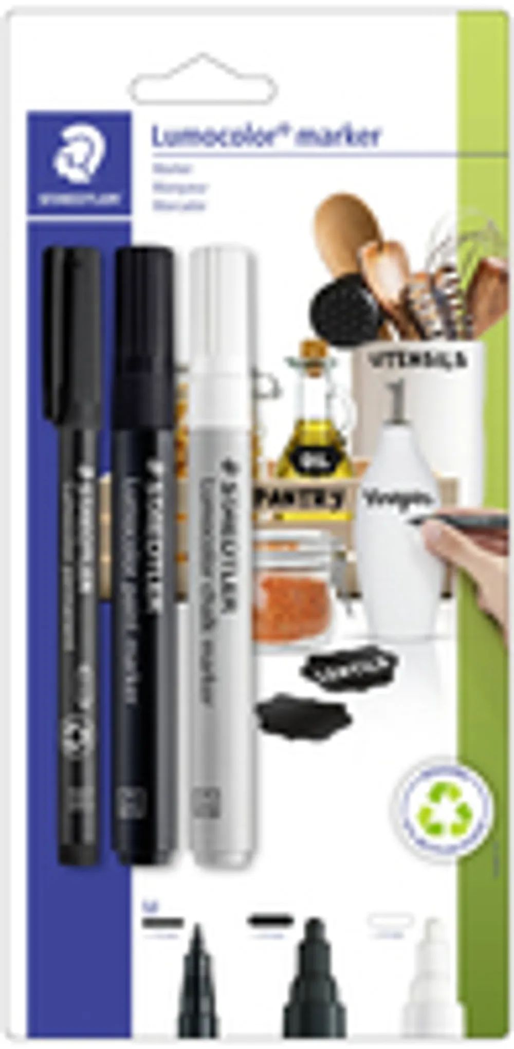 STAEDTLER Marker Set Lumocolor 3St. BK retail