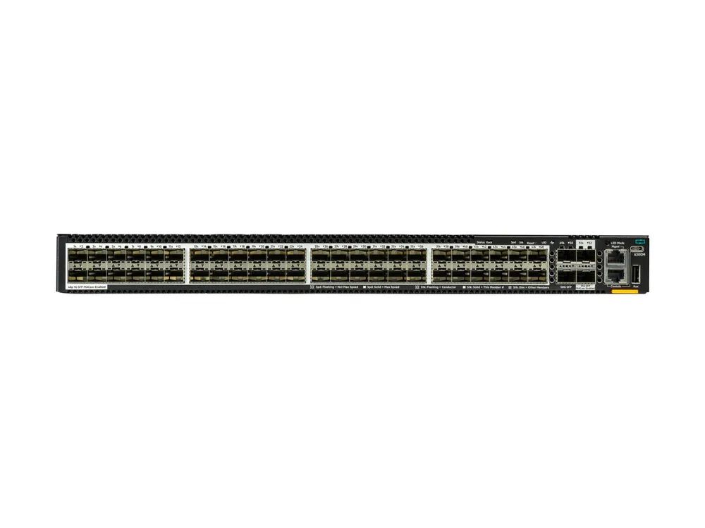HPE Aruba Networking CX 6300M 48p SFP 1G 2p SFP56 50G 2p SFP28 25G MACsec Switch - Switch - L3 - managed - 48 x Gigabit SFP + 2 x 10 Gigabit / 25 Gigabit SFP + 2 x 10 Gigabit / 25 Gigabit / 50 Gigabit SFP (Uplink / Stacking)
