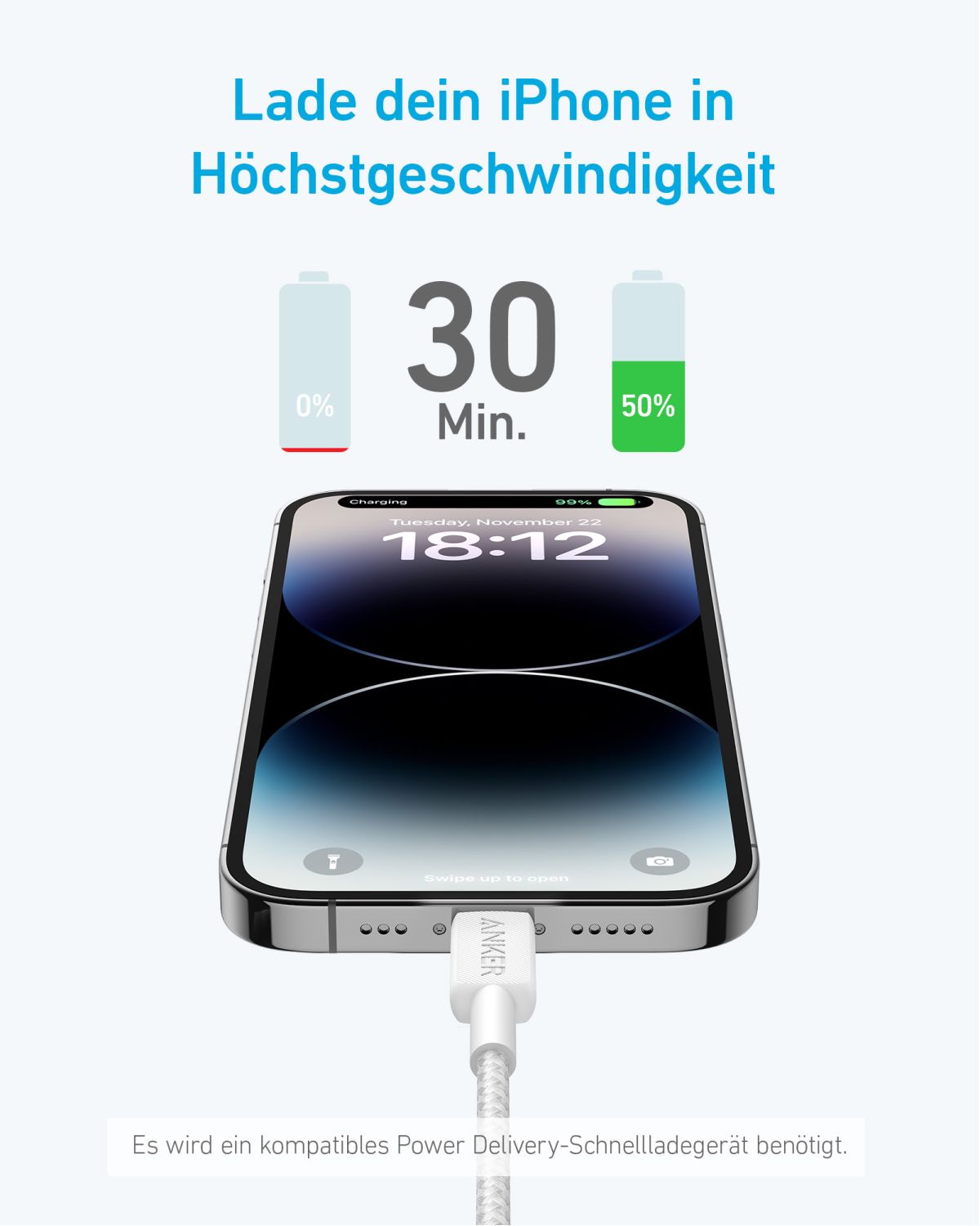 Anker Anker 322 USB-C to Lightning Connector C