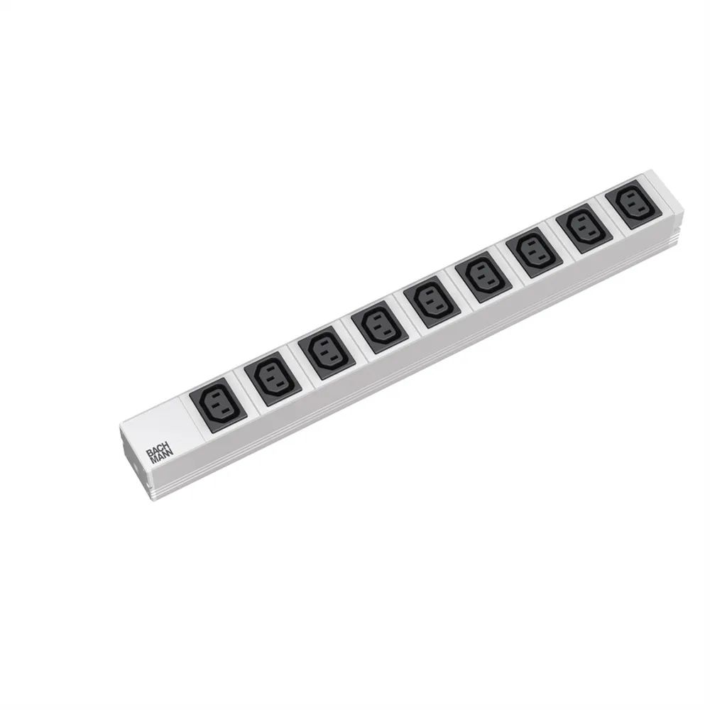 Bachmann Steckdosenleiste (Rack - einbaufähig) - Ausgangsanschlüsse: 9 (IEC 60320 C13)