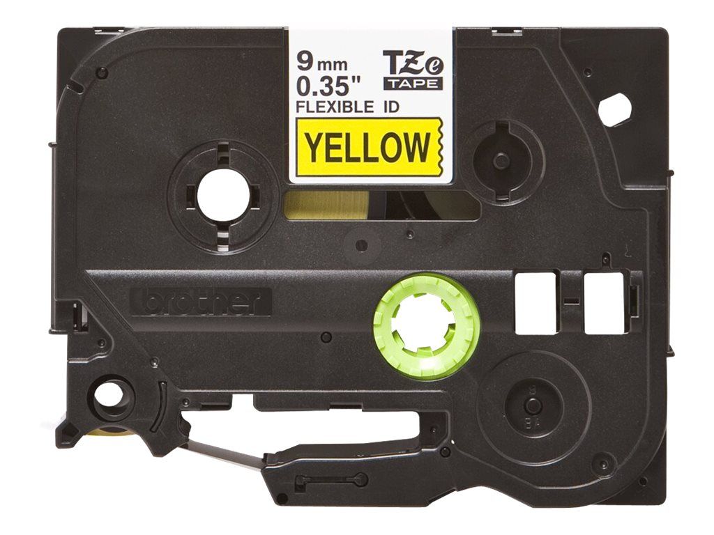 Brother TZe-FX621 - Schwarz auf Gelb - Rolle (0,9 cm x 8 m)
