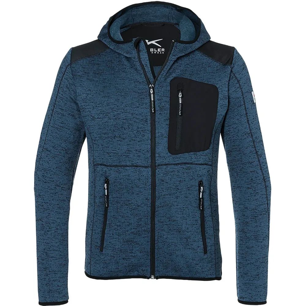 KÜBLER Strickjacke Light Form 1441 dunkelblau/schwarz S