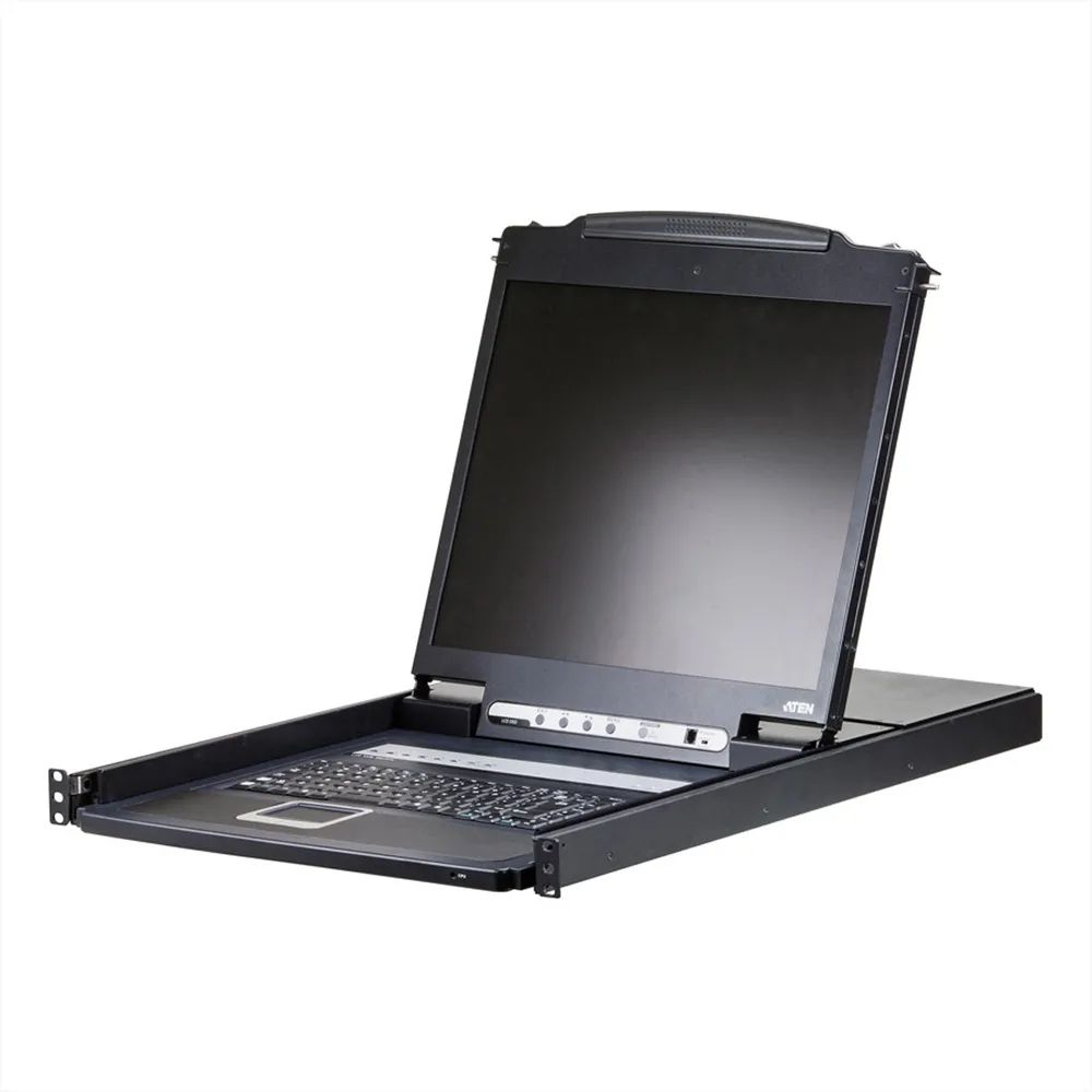 ATEN CL1308N - KVM-Konsole mit KVM-Switch - 8 Anschlüsse - PS/2, USB - Deutsch - 48.3 cm (19")